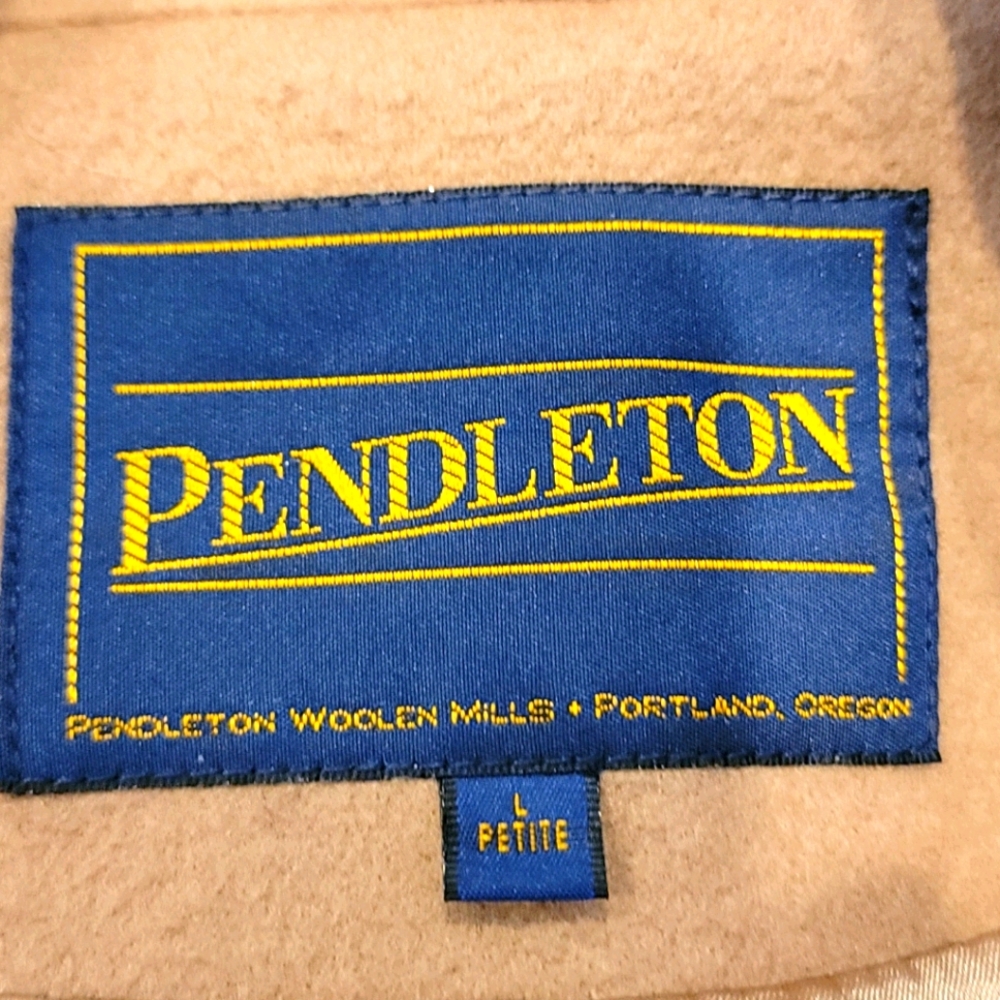 H.P.Pendleton Tan Long 100% Wool - image 3